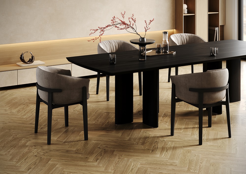 Кварцевый паркет Quartz Parquet Штучный паркет Дуб Карельский 44-419 5/0,6 мм 