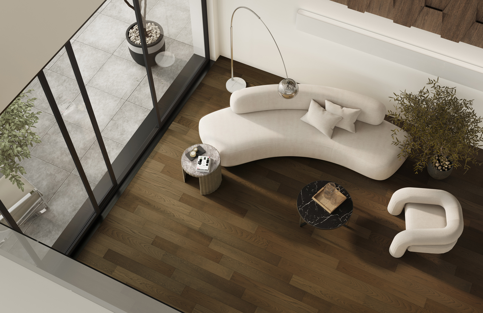 Кварцевый паркет Quartz Parquet Классик Дуб Брауни 413 5/0.6 мм
