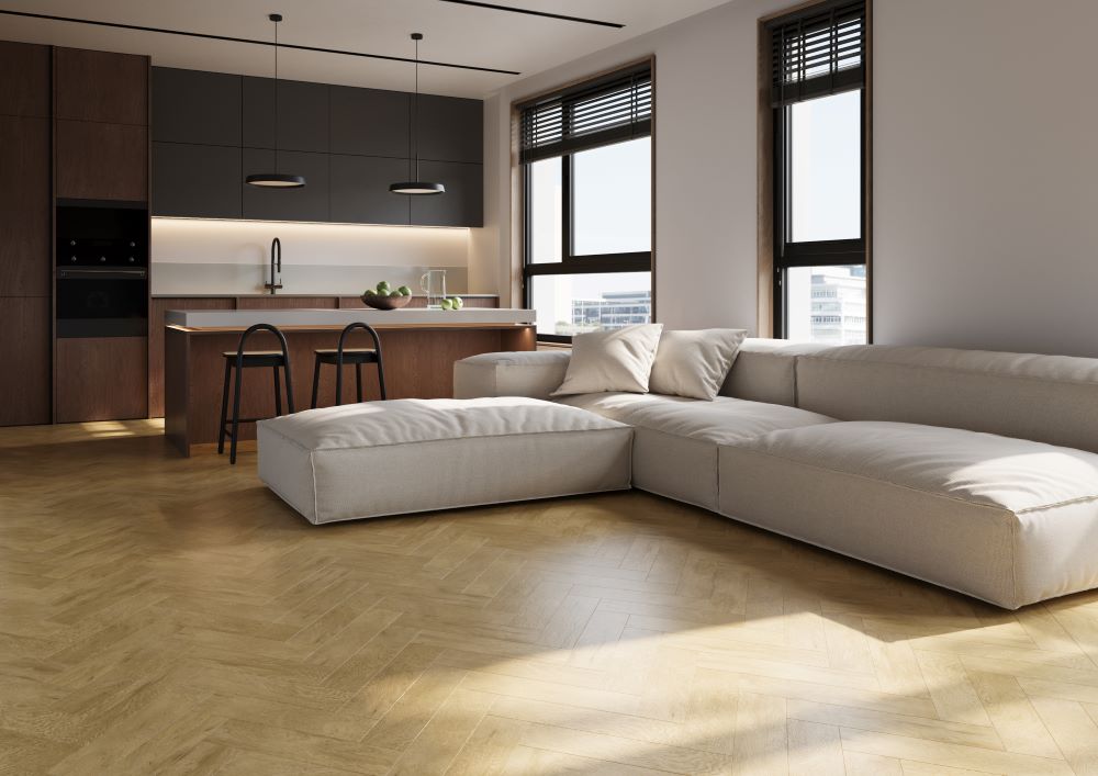Кварцевый ламинат Home Expert Паркет Дуб Лион 33-7009-12