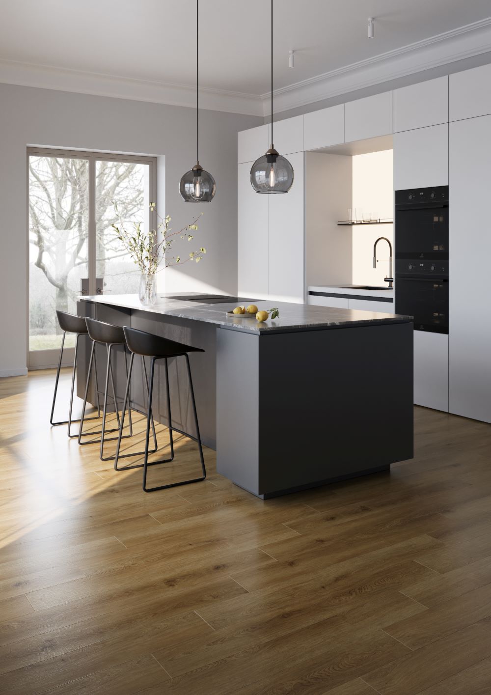 Кварцевый ламинат Home Expert Прайм 86408-228 Дуб Селенит