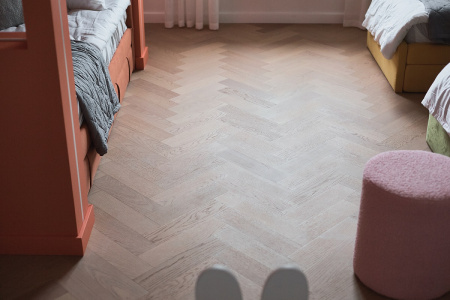 Кварцевый паркет Quartz Parquet Штучный паркет Дуб Бисквитный 44-1258-07 5/0,6 мм
